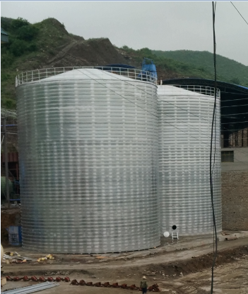 巴中粮食钢板仓的安装全过程不用热焊接